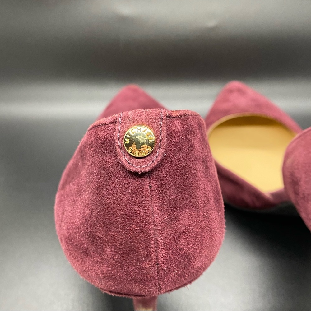 Michael Kors Suede Heels Raspberry - Picture 2 of 10